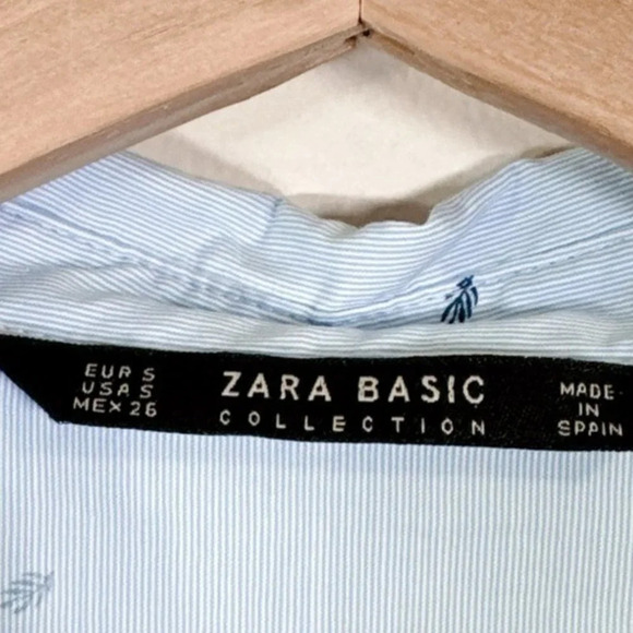 Zara Button Up  Collar Print Shirt - Picture 8 of 12